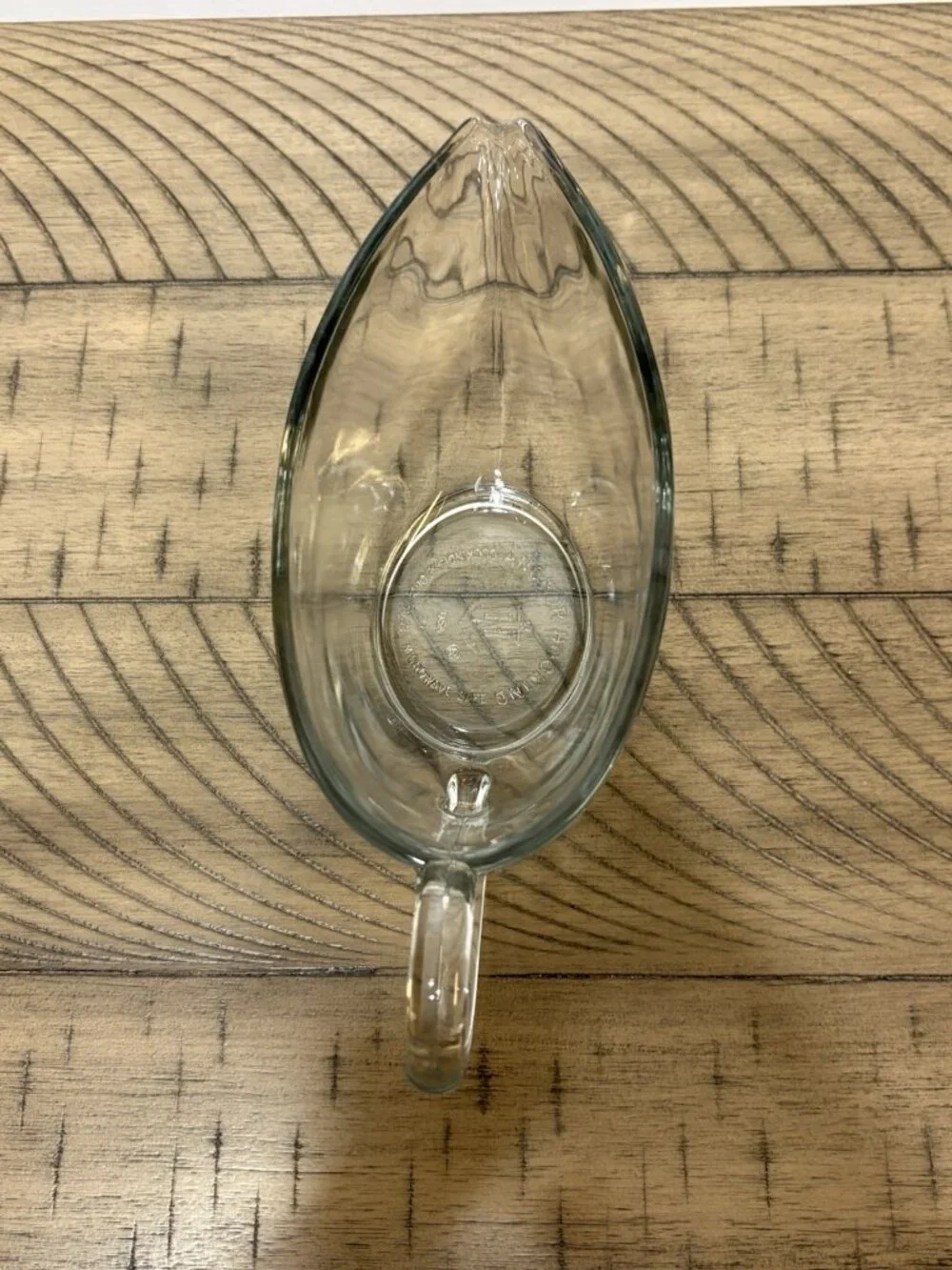 Anchor Hocking Clear Glass Gravy Boat Bowl With Handle - Made in the USA